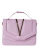 FARFALLA Lilac Leather Shoulder Bag 