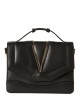 FARFALLA Black Leather Shoulder Bag