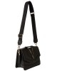 FARFALLA Black Leather Shoulder Bag FARFALLA Black Leather Shoulder Bag