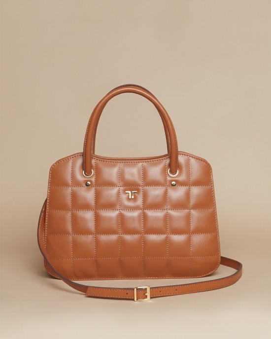 Plaid Bag Tan