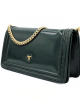 Splenda Emerald Leather Shoulder Bag
