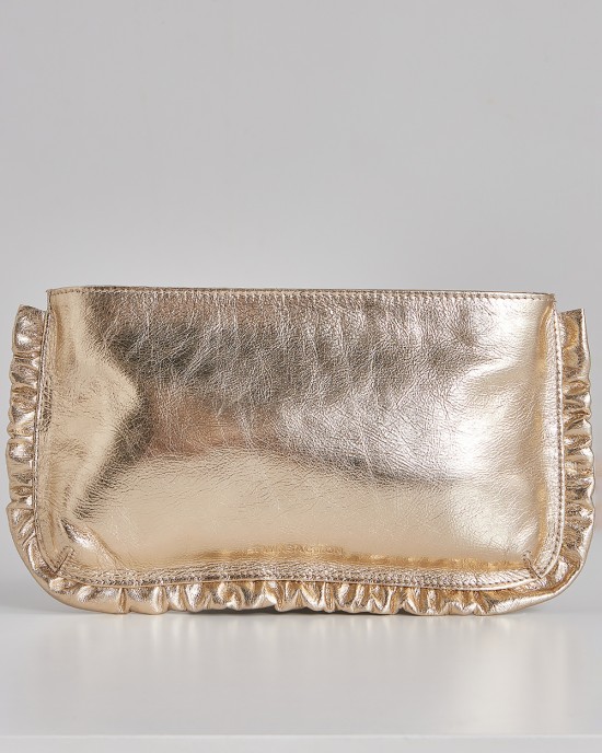 Frilly Clutch Gold Frilly Clutch Gold