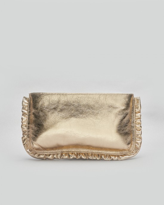 Frilly Clutch Gold Frilly Clutch Gold