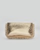 Frilly Clutch Gold 