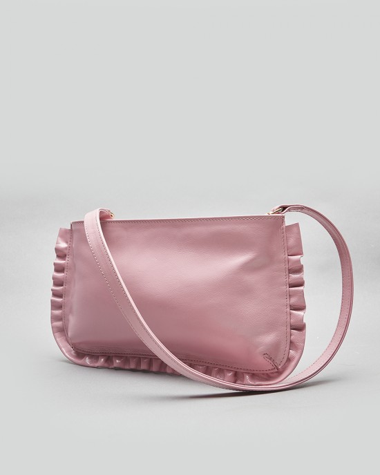 Frilly Clutch Pink