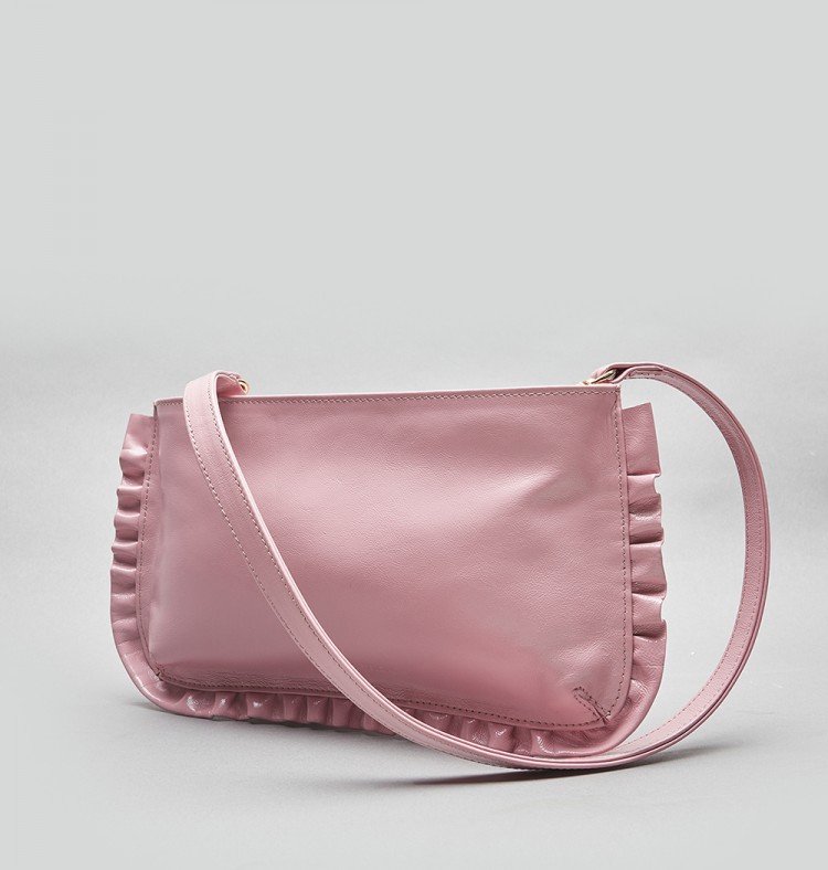 Frilly Clutch Pink
