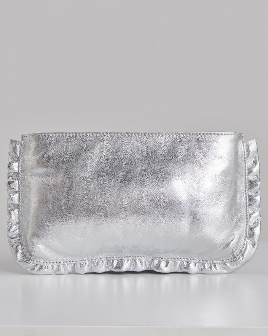 Frilly Clutch Silver Frilly Clutch Silver