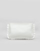 Frilly Clutch White Frilly Clutch White