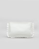 Frilly Clutch Beyaz