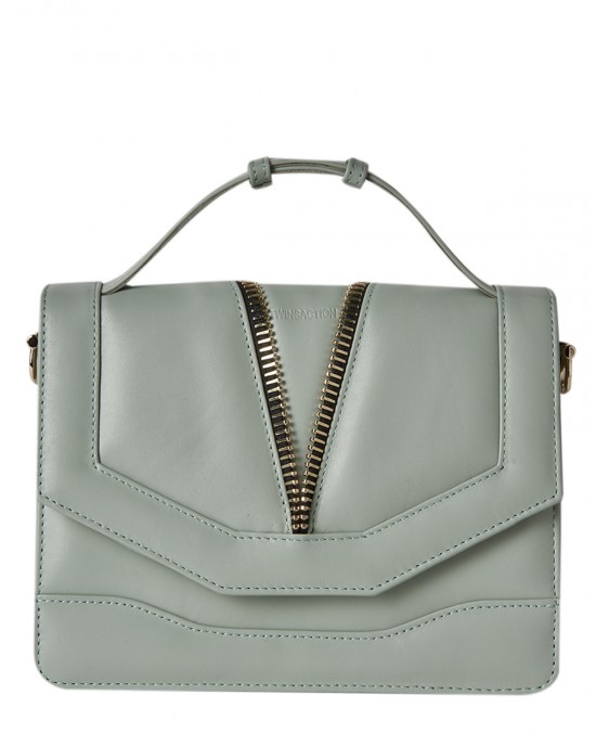 FARFALLA Mint Leather Shoulder Bag FARFALLA Mint Leather Shoulder Bag