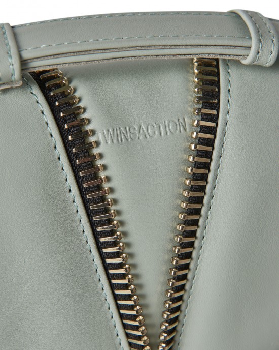 FARFALLA Mint Leather Shoulder Bag FARFALLA Mint Leather Shoulder Bag