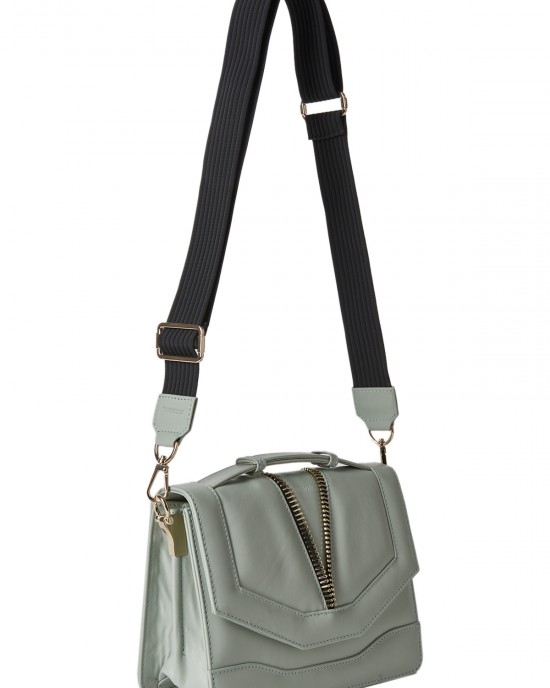 FARFALLA Mint Leather Shoulder Bag FARFALLA Mint Leather Shoulder Bag