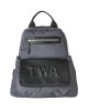 Allegra Grey Leather Detailed Backpack Allegra Grey Leather Detailed Backpack
