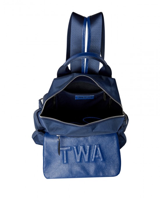Allegra Navy Leather Detailed Backpack Allegra Navy Leather Detailed Backpack
