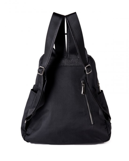 Allegra Black Leather Detailed Backpack Allegra Black Leather Detailed Backpack