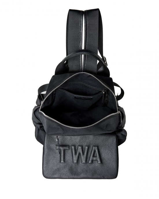 Allegra Black Leather Detailed Backpack Allegra Black Leather Detailed Backpack
