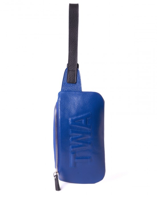Ale Blue Leather Belt Bag Ale Blue Leather Belt Bag