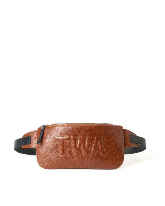 Ale Brown Leather Belt Bag