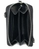 Elda Black Leather Chain Strapped Wallet Elda Black Leather Chain Strapped Wallet