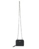 Elda Black Leather Chain Strapped Wallet Elda Black Leather Chain Strapped Wallet