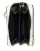 Elda Beige Leather Chain Strapped Wallet Elda Beige Leather Chain Strapped Wallet
