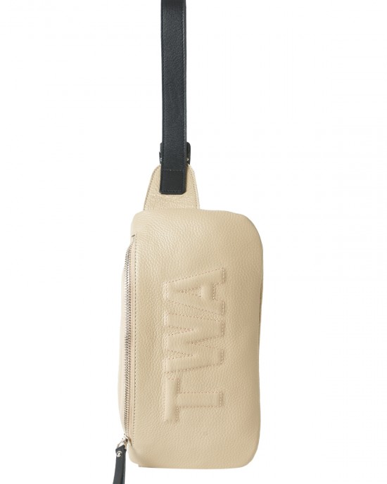 Ale Beige Leather Belt Bag Ale Beige Leather Belt Bag