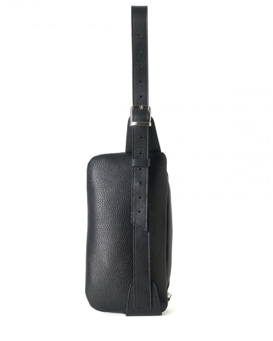 Ale Black Leather Belt Bag Ale Black Leather Belt Bag